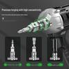 Electric Wrench Conversion Kit: Two-Way Square Drive Adapter & Multifunctional Drill Bit Set