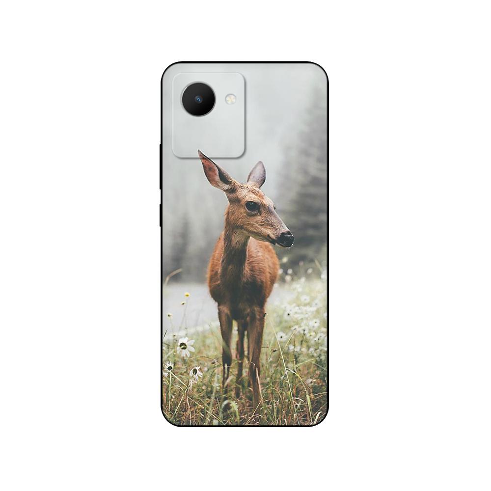 Für Realme C30 Hülle Rückseite für OPPO RealmeC30 4G C 30 Handyhülle Weiche Silikonhülle Schutzstoßfänger Funda Schwarze TPU-Hülle