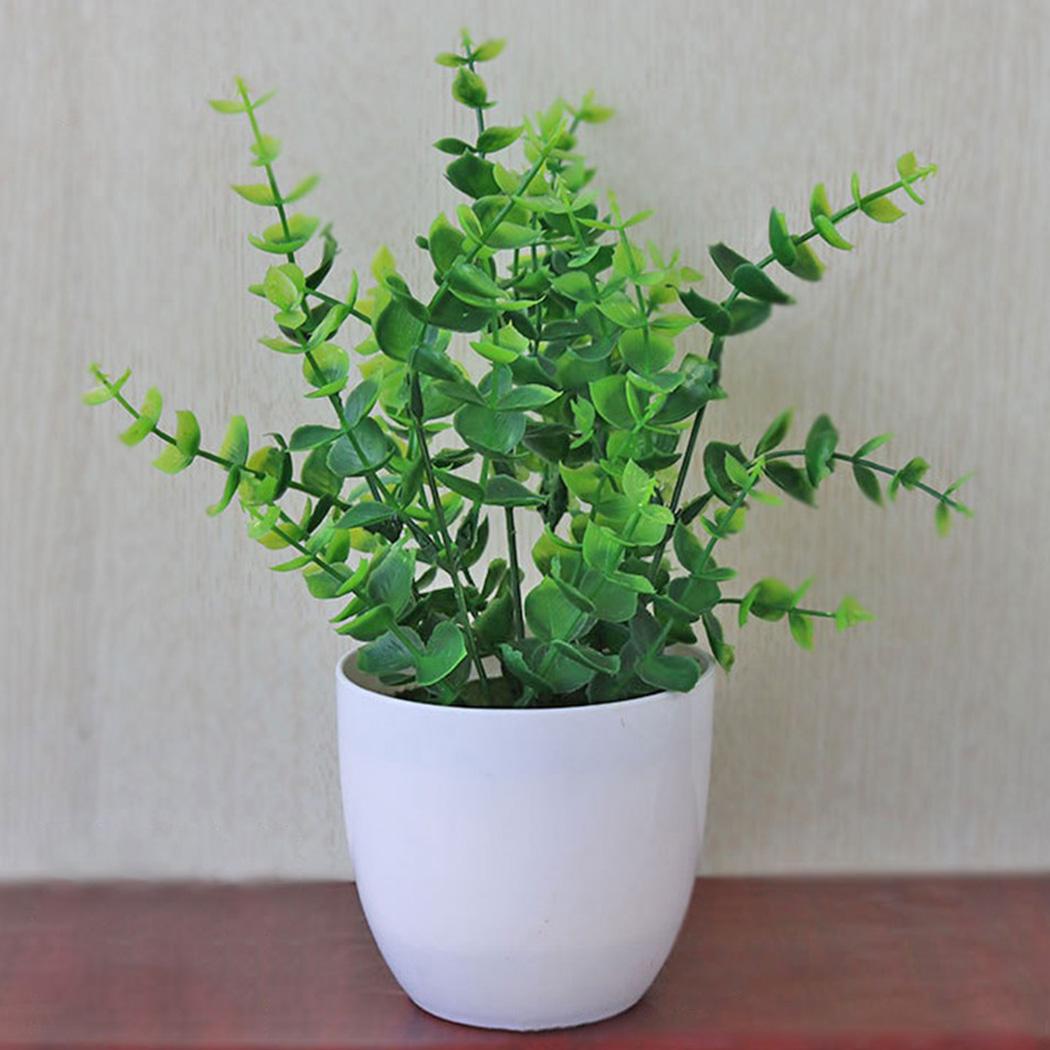 Искусственная листва, настольный бонсай, цветы в горшке, домашний стол, офисный декор 4#