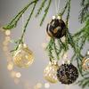 Yousheng 25 Pcs 2.36 Inch Christmas Ball Ornaments Glitter Sequin Plastic Ball Christmas Tree Hanging Decorations for Indoor Outdoor Holiday Decor