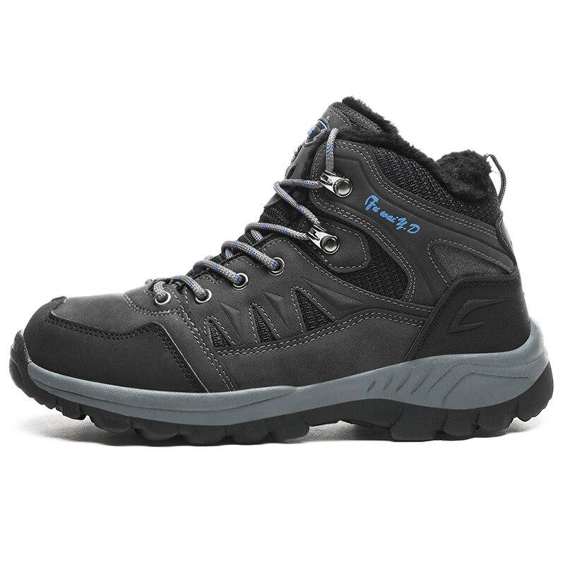 Winterwanderschuhe Herren Schneestiefel Outdoor-Wanderschuhe Unisex Sportschuhe Leder Damen Western Wasserdichte Stiefel Arbeitsschuhe