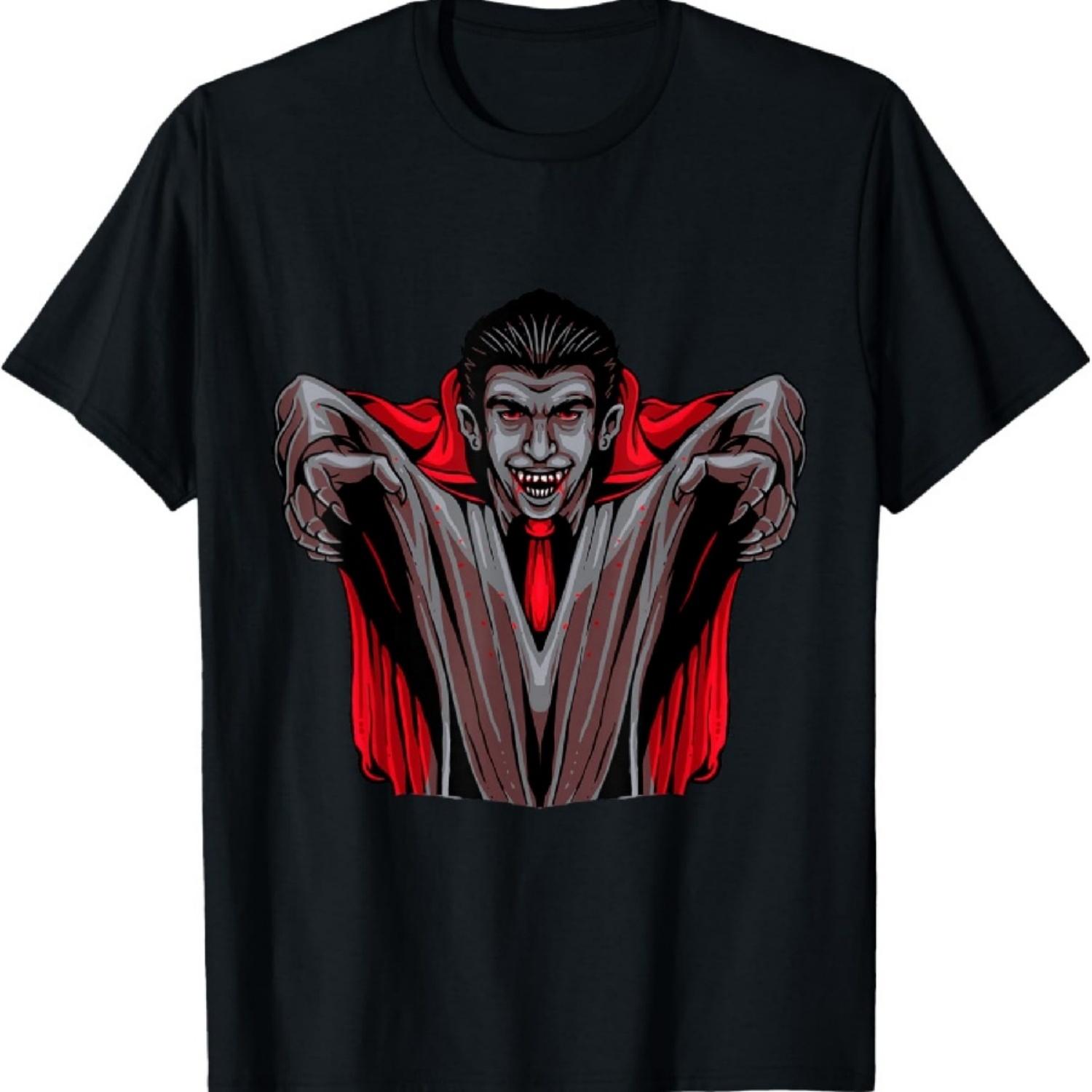 Хэллоуин Монстр Дракула Вампир Футболка XXXXXL чёрный