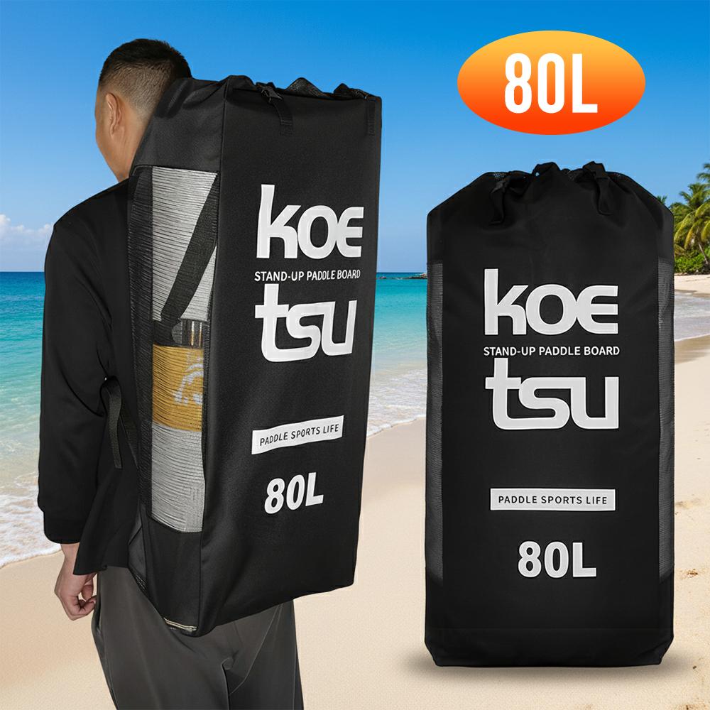 80L Paddleboard Rucksack Surfbrett Reisetasche Trage für Stand Up Paddle Board Träger Surfen Trockentaschen für SUPs Kajakfahren