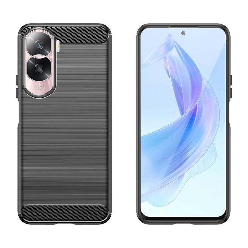Carbon Fiber Protective Case for Honor 90 Lite / X50i - Black