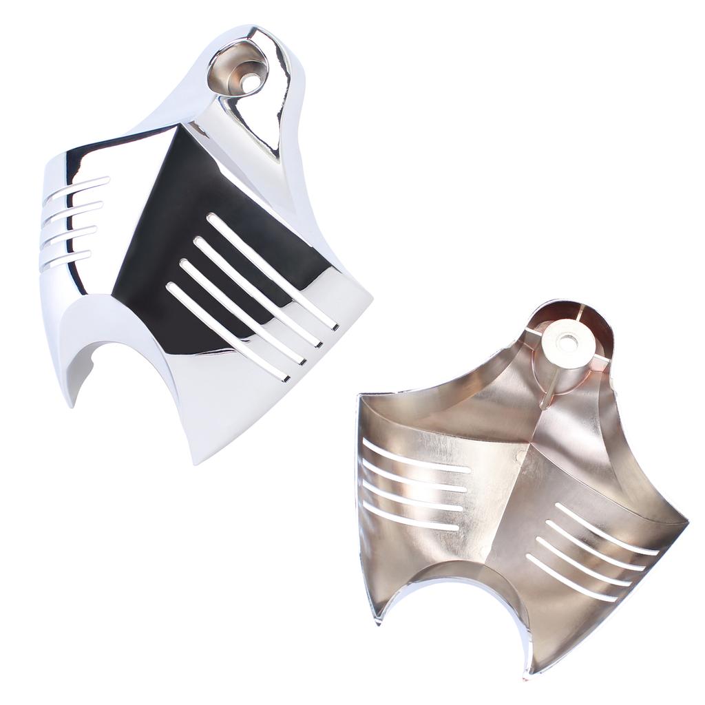 Mptprcycle Chrome Twin Horn Cover Cowbell For Harley Big Twins V-Rods 1992-2020