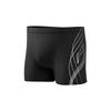 Men's Shorts Swimming Shorts Men's Black Mid-Length Swim Shorts Moderate Square Leg Swim Trunks