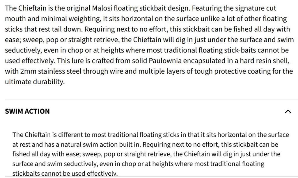 Malosi CH180F-AD Chieftain 180F Schwimmender Köder Acid (0016)
