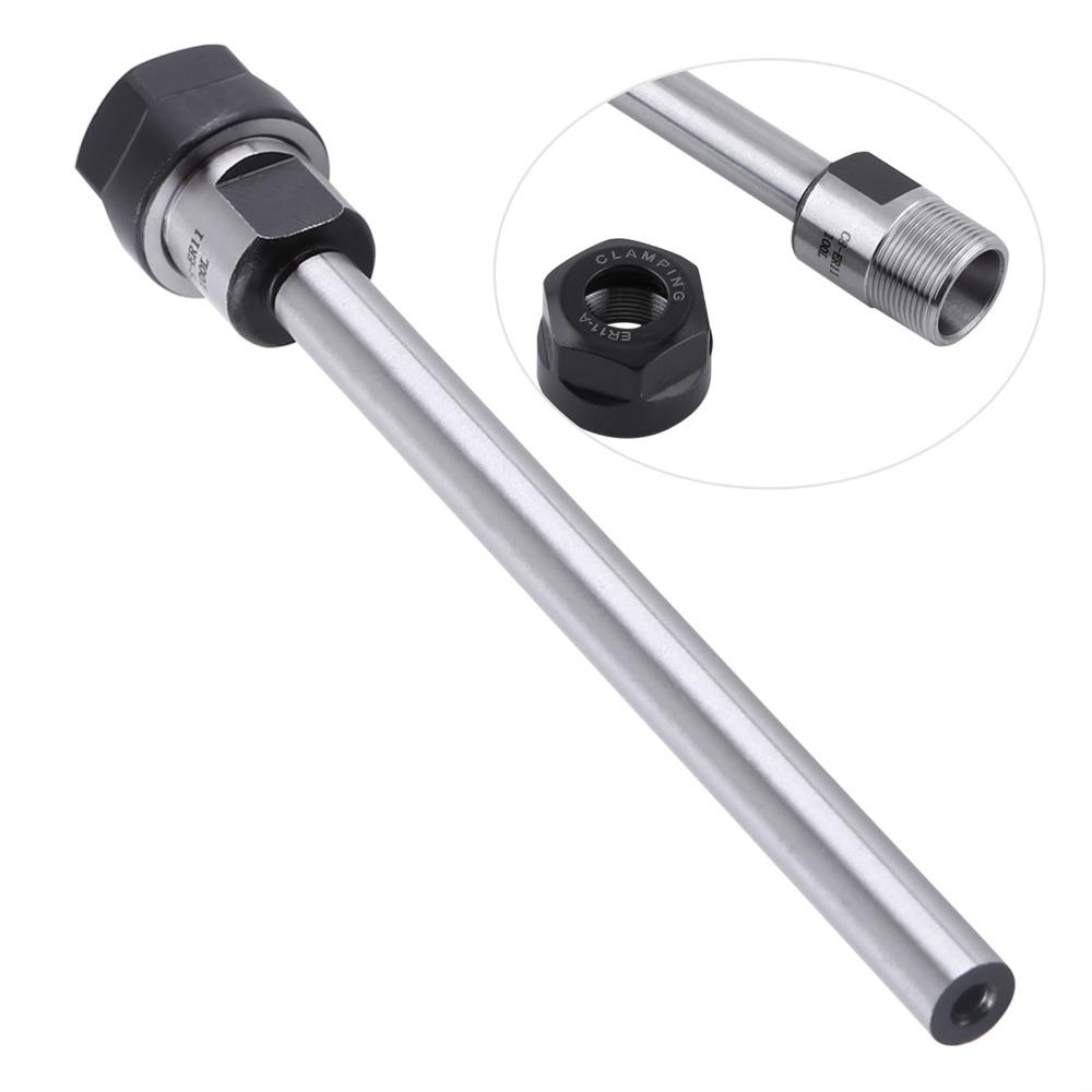 100L Length Collet Chuck Holder Straight Shank Straight Shank Chuck Holde  Lathe Processing