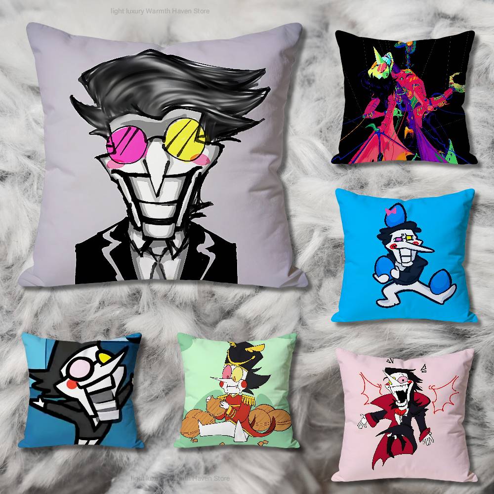 DDeltarune Game Spamton Anime Celebrity Merchandise AllMatch Printed Pillow Case Sofa Car Office Room Decoration Protector