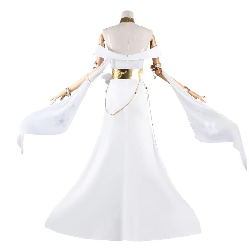 Hra Honkai Star Rail Tribios Tribbie Cosplay Kostým Dospělý Tribbie Bílé Dámské Šaty Halloween Karnevalová Párty Oblek