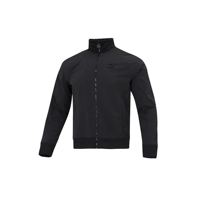 PUMA T7 Crinkled Track Jacket  Black  Men s 535557-01 XS