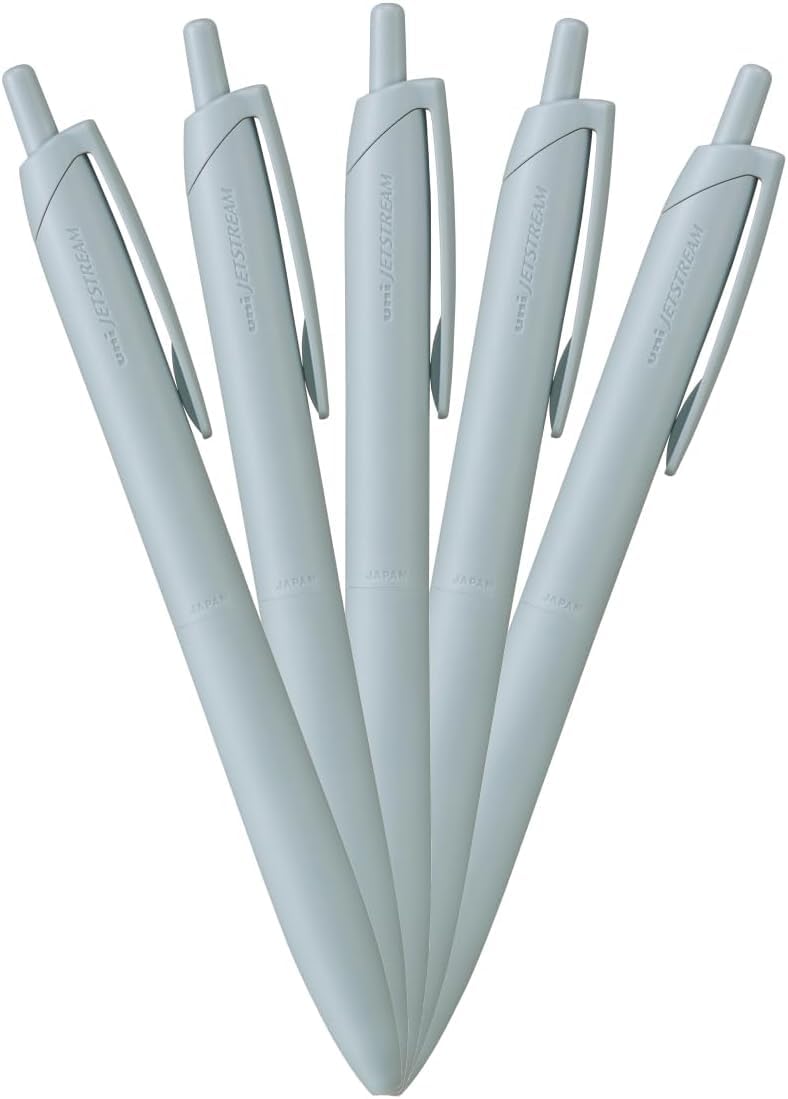 Mitsubishi Pencil Jetstream Light Touch Ink Ballpoint Light Blue Oil-Based Pen, 5-Pack, 0.7mm Tip, (HSXNSL075P.8)