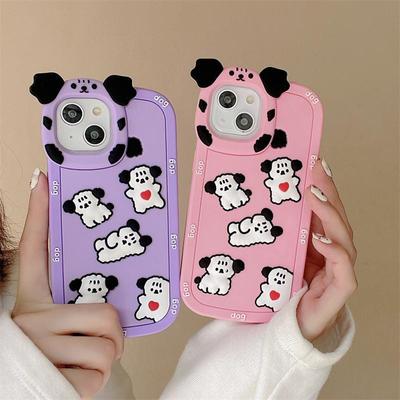 For iPhone Phone Case Kawaii Cartoon Dog for Iphone 11 12 13 14 Pro Max All-Inclusive Anti-Drop Phone Case