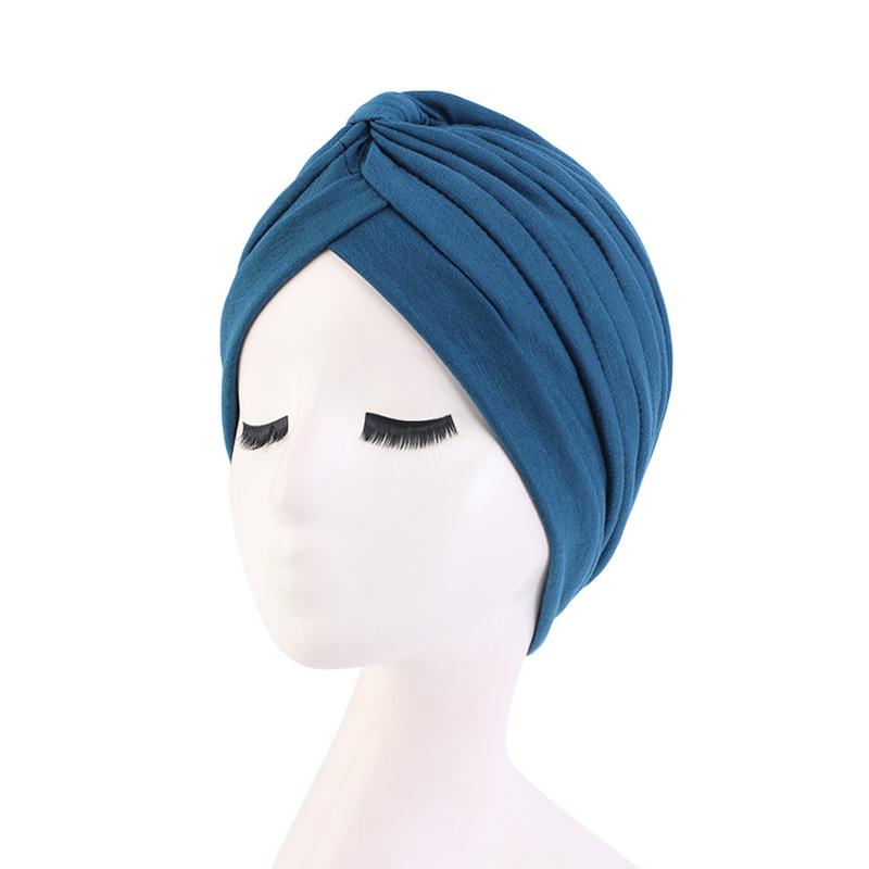Ethnic cotton headscarf cap, Indian cap, chemotherapy cap TJM-412