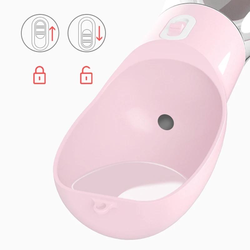 2 In 1 Pet Dog Water Bottle Cat Food Dispenser Portable Multifunctional Drinking Bowl for Small Large Dogs Travel Puppy Supplies