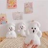 Cartoon Funny Little Ghost Plush Keychain Plush Doll Ghost Decoration  Birthday Gift