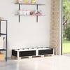Vidaxl Pallet Extender, Black, 150X50 Cm, Solid Pine Wood