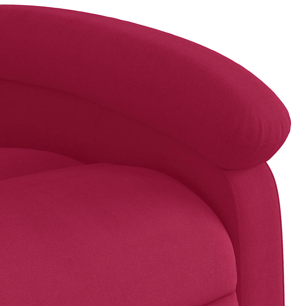 Massage Chair Burgundy Velvet