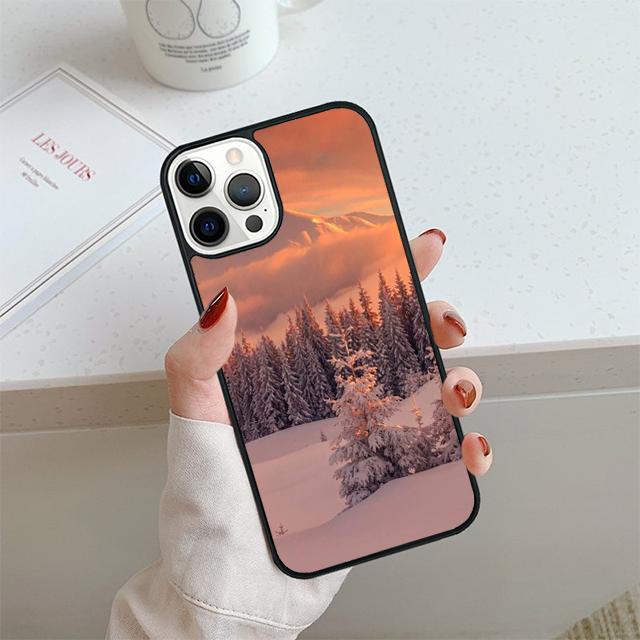Winter Landscape Phone Case For iPhone 17 Air 13 12 14 15 16  Cover For Apple 14 15 16 Pro Max 6S Plus Coque