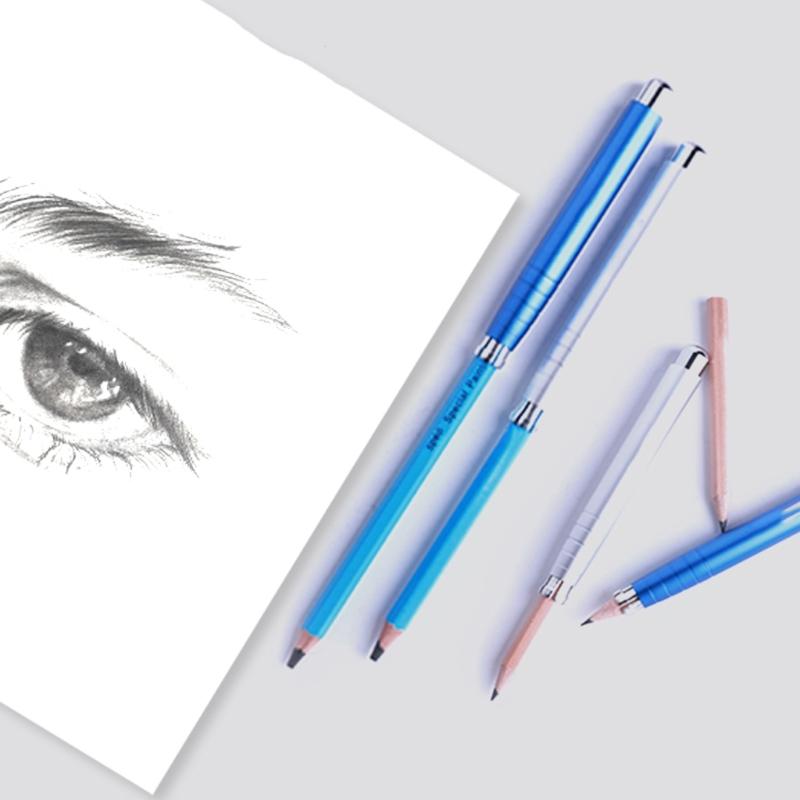 Einziehbare Metall-Bleistiftverlängerungen Bleistifthalter-Verlängerer für Bleistifte mit 7-7,8 mm Durchmesser Kleinkind Ergonomische Schreibhilfe