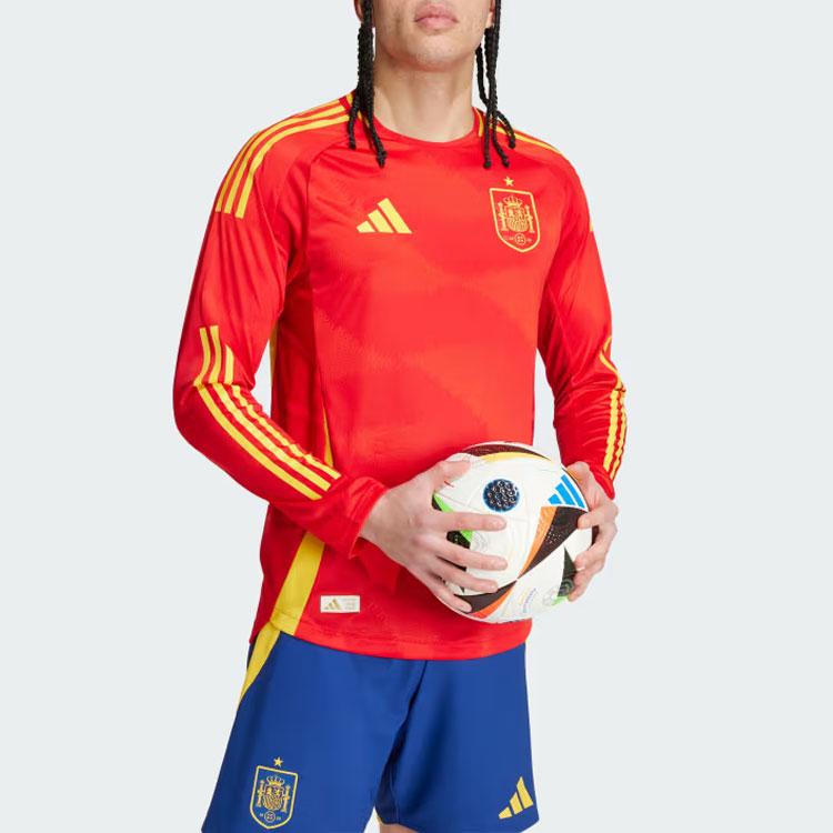 Adidas SPAIN 24 LONG SLEEVE HOME AUTHENTIC JERSEY Soccer Jersey Men's Red IP9356