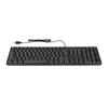 Arabic Keyboard 104 Keys USB Interface Wired Design Black ABS Material Office Keyboard for Desktop Computers