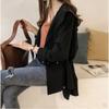 Early Autumn Women's Loose Hooded Windbreaker Women's Mid To Long Casual Long Sleeved Cardigan Jacket