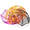 Halloween Candy Basket Plastic Spider Web Fruit Plate Black Biscuit Snack Basket Trick or Treat Halloween Decoration