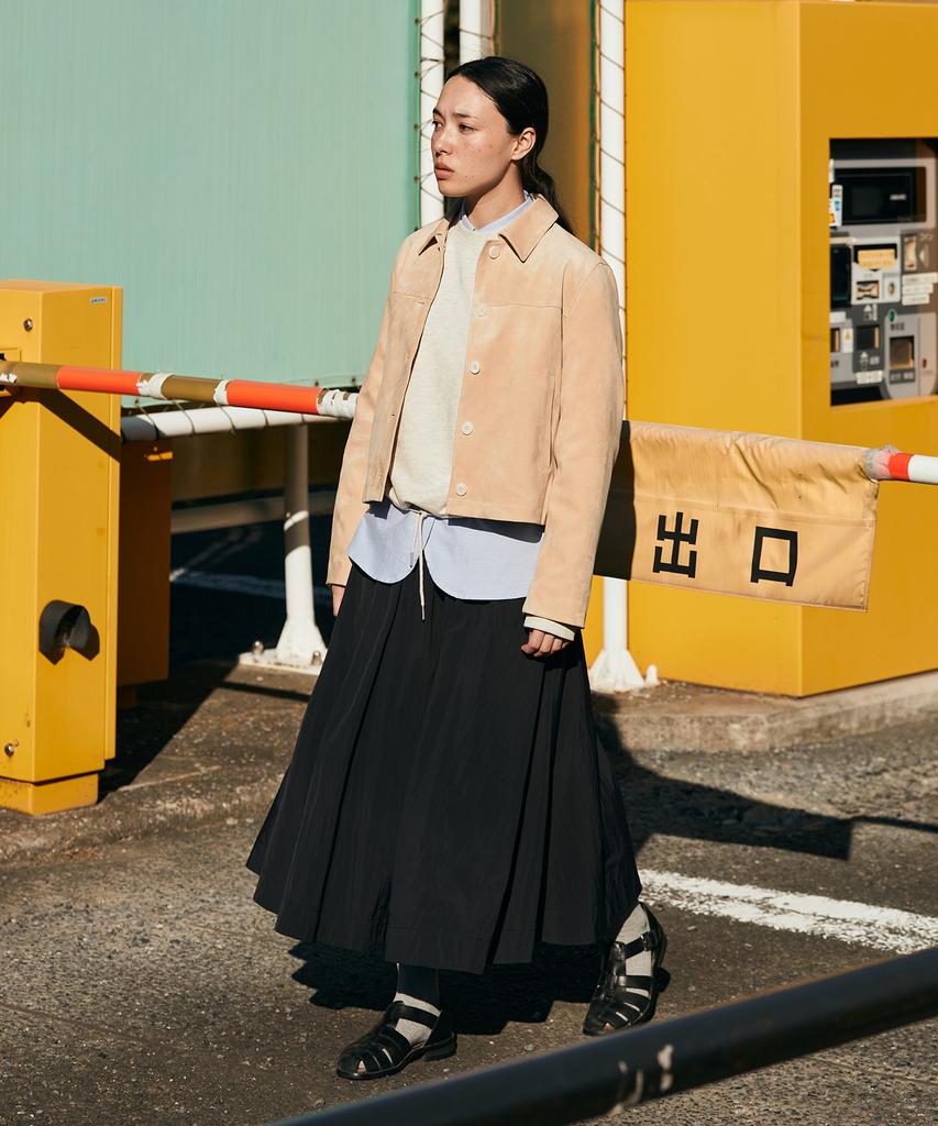 Uniform Bridge Flare Skirt(Womens) Black