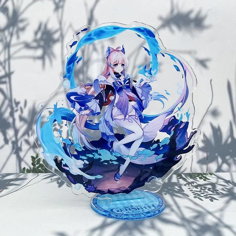 Game Impact New Stand Figure Acrylic Yelan Chevreuse Navia Xiao Cosplay Model Plate Desk Decor Fans Friend Gift