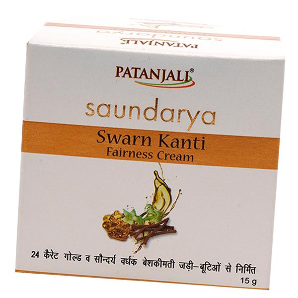 

Lightening Face Cream, Saundarya Swarn Kanti Cream, Patanjali 15g (43635068) 15g