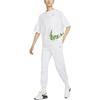 Nike Abbigliamento sportivo SS22 Tinta unita Logo Coulisse Lavorato a maglia Pantaloni casual Donna Pantaloni bianchi DV3321-100