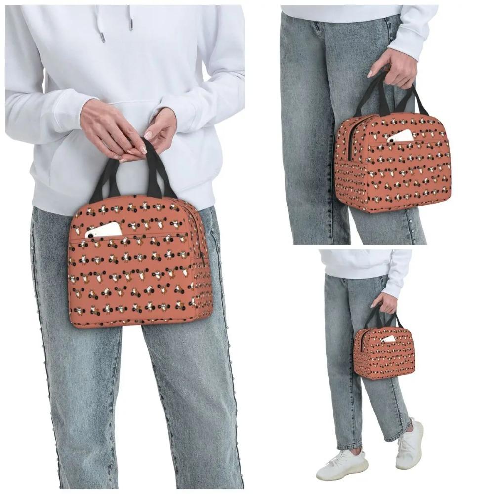 LIFTING Shiba Inu Insulated Lunch Bag for Women Office Cooler Thermal Food Box Tote Leakproof Lunch Boxes Container