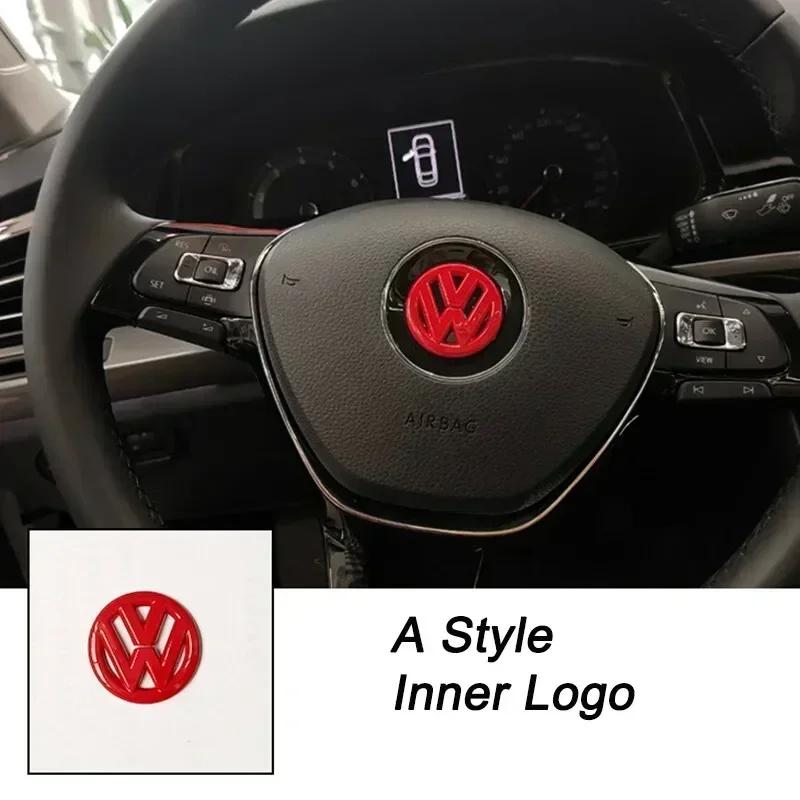 Pro VW Volkswagen Jetta MK5 Golf 3D ABS Dutý Středový Znak Volantu Auta Samolepka pro Volkswagen Passat MK6 MK7 CC Pol