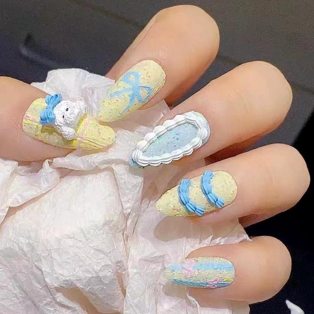 French style Cream Lace Nail Art Mold Silicone Nail Decoration Resin Molds DIY Nails Transparent Mold