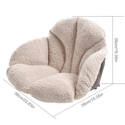 Chair Cushion, Desk Cushion, Warm and Comfortable All-in-one Cushion, Backrest Cushion, Lumbar Support, Winter Plush Cushion.