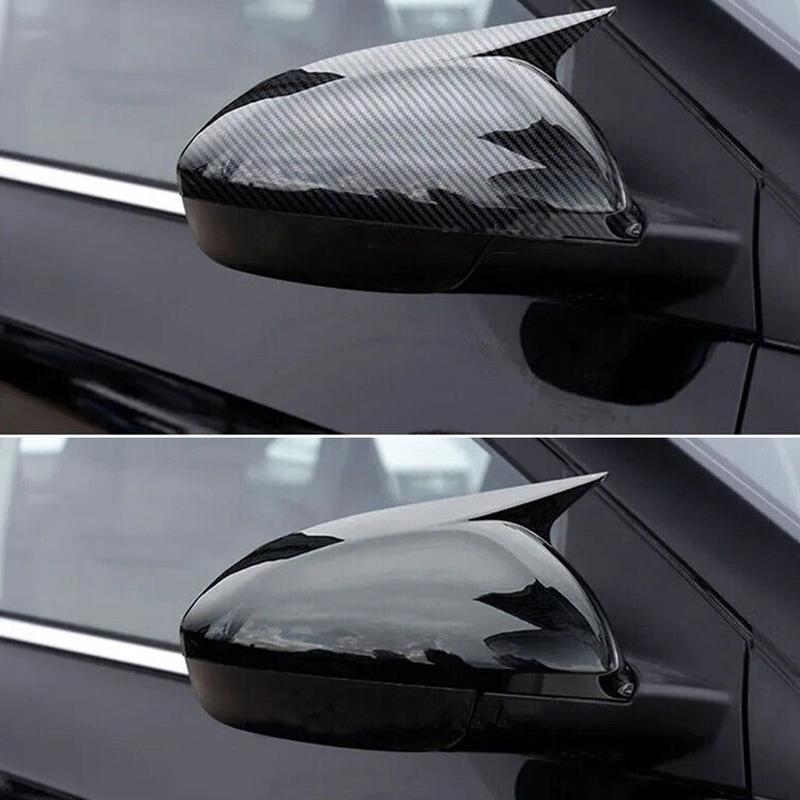 For Chevrolet Monza - Car Rearview Side Mirror Cover Wing Cap Sticker Exterior Door Rear View Case Trim Carbon Fiber