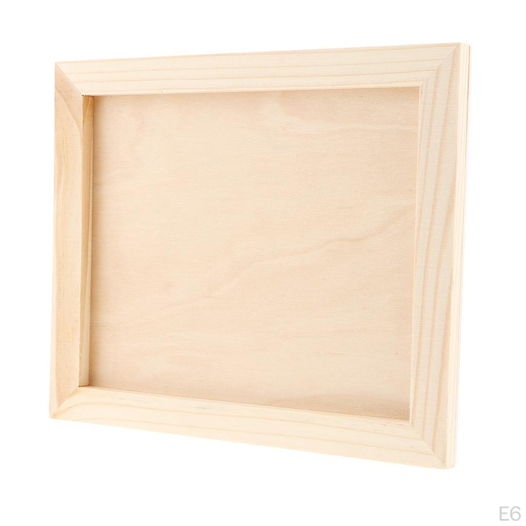 Frames, Paintable, Untreated Wooden Picture Frames for Crafting