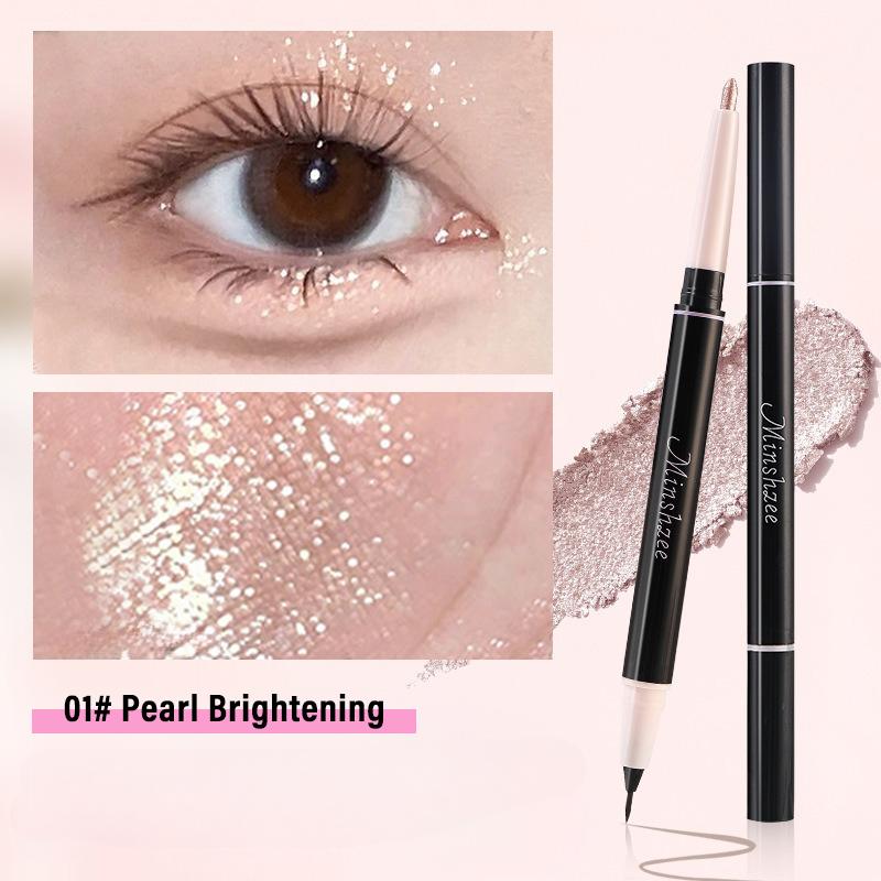 Mulitfuntional Double Ended Lying Silkworm Pencil Highlighter Makeup Pen Nude Liquid Contour Eye Liner Brightener Beauty Make Up