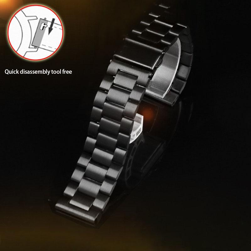 Bracelet de montre en acier inoxydable 24 26 27 28 30 mm pour D-iesel pour DZ4316 DZ7395 DZ7305 P-anerai bracelet de montre homme Fixation de table
