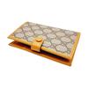 Gucci GG Supreme Interlocking G Passport Holder Wallet Beige Orange Canvas AndLeather Trim Travel Card Case for Men Daily 724562-92TCG-1147