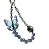 New Chinese Butterfly Mobile Phone Chain Niche Design Beaded Bag Pendant Xiaoxiangfeng Lanyard