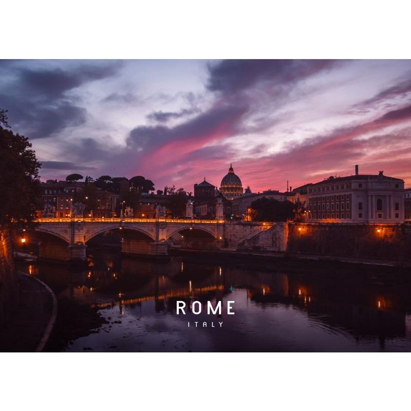 Rome Italy Vatican City Travel Poster Colosseum Ancient Architecture Print Canvas Painting Wall Picture Modern Office Room Decor