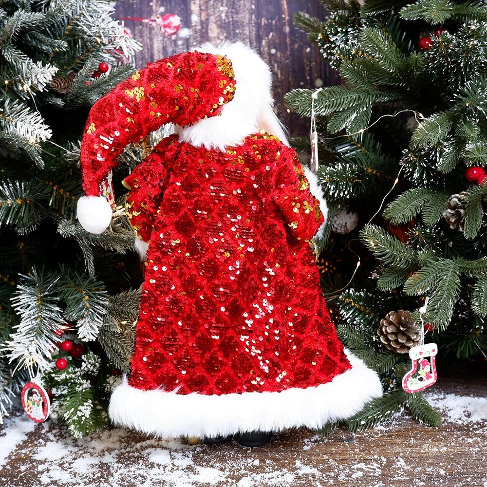 ABXMAS New Year 2024 Christmas Decorations For Home 45cm Santa Claus Doll Children Gifts Christmas Xmas Tree  Ornaments Navidad