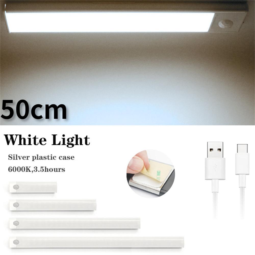 Rörelsesensor Skåp Nattlampa LED USB Belysning Kök Garderob Klädskåp Lampa Uppladdningsbar Magnetisk LED-lampa
