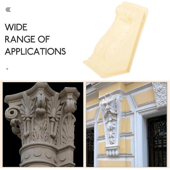 Milisten Mold for Villa European Style Concrete Casting Mold for Diy Projects Easy To Use and Decorative Cement Casting for Home and Garden