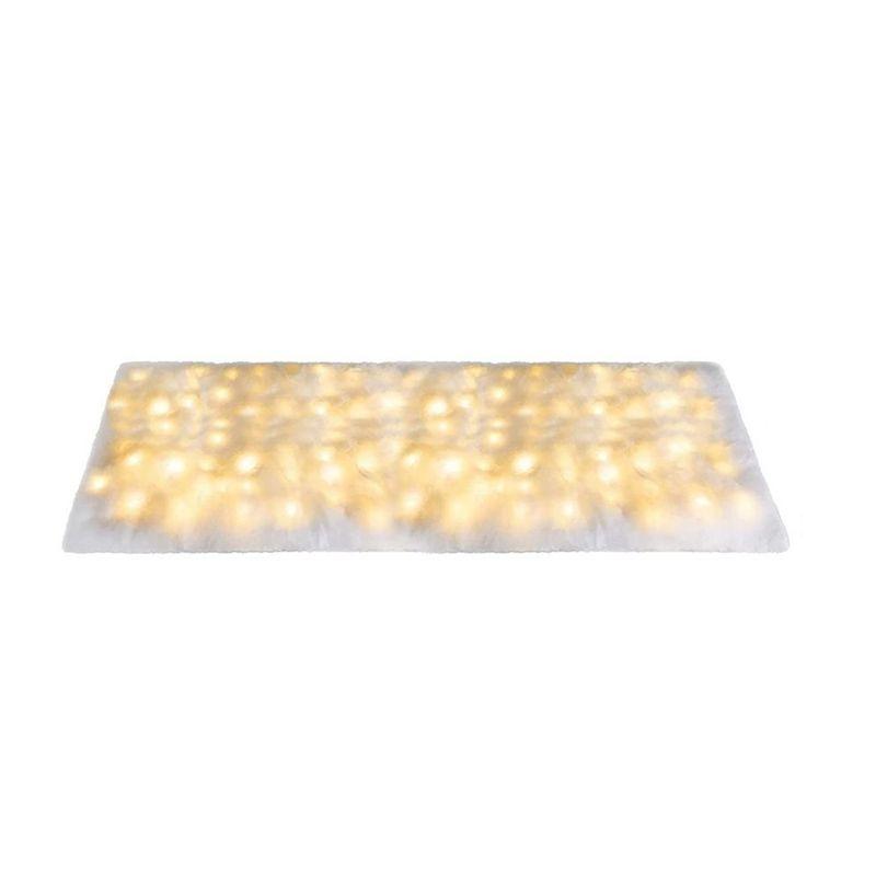

ABGR-Christmas Snow Blanket Roll With Lights- Fake Mat Tablecloth, Folding Spacious Decor For Home Christmas Decoration