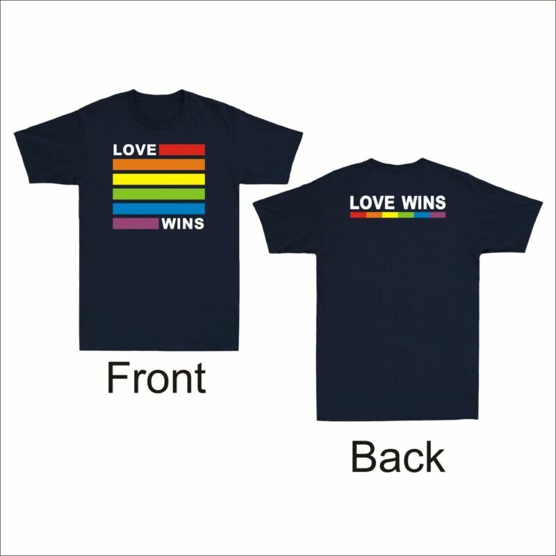 Unisex Gay Love Cool Tshirt Wins Pride Cotton Tee Rainbow Lgbt Awesome Funny