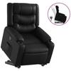 VidaXL Recliner, Relaxation Chair with Adjustable Backrest and Footrest, Living Room Seat, Black 3206551