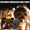 Ceramic Fire Pit Skull Halloween Festive Supplies Fireplace Burn Skeleton Party Ornament Scene Layout for Haunted House Desktop